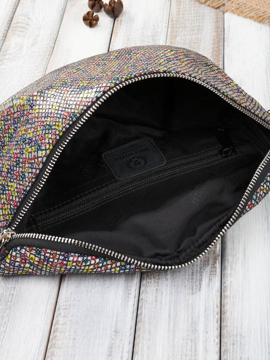 Δερμάτινη Γυναικεία Crossbody Τσάντα Πολύχρωμη