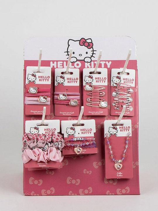 Картонен дисплей 30x15x42 72 аксесоара за коса Hello Kitty