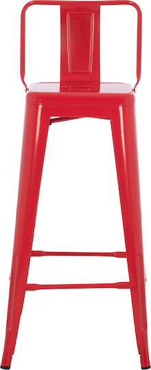 Stool for Bar Outdoor Melita-pro Red 42x42x100cm