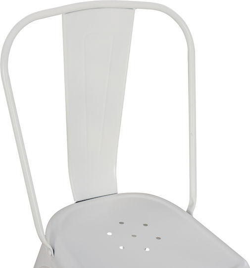 Melita-pro Scaune Sala de mese Matte White 1buc 44x47x84.5buc
