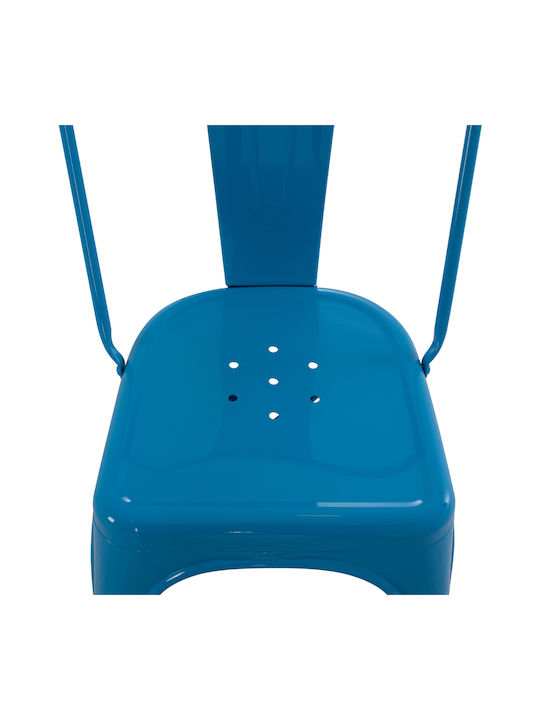 Melita-pro Dining Room Metallic Chair Blue 44x47x84.5cm