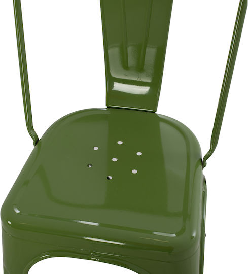 Melita-pro Καρέκλα Τραπεζαρίας Μεταλλική Light Olive Green 44x47x84.5εκ.