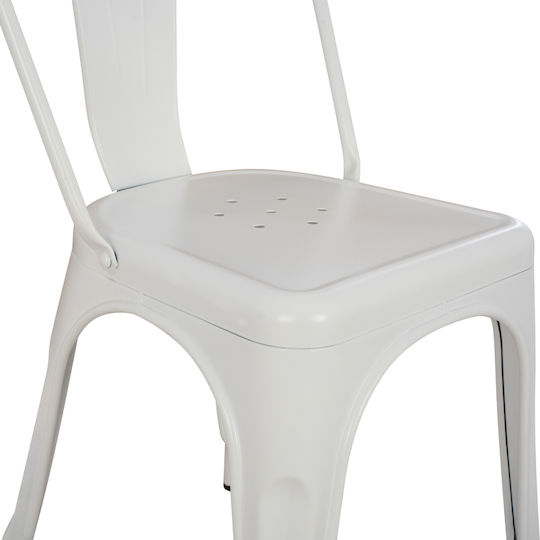 Melita-pro Scaune Sala de mese Matte White 1buc 44x47x84.5buc