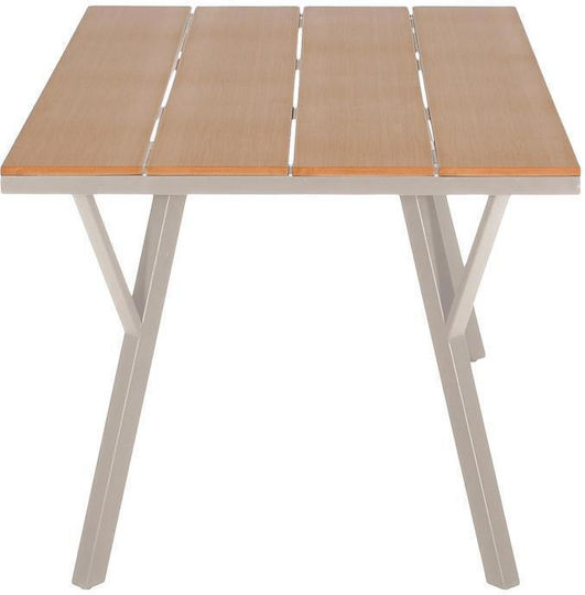 Metal Masa pentru spații exterioare Fl6514 Bej 160x91x72buc