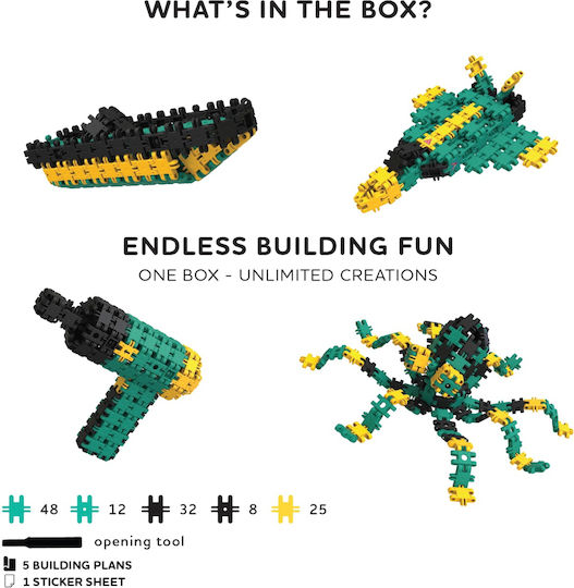 Clics Toys Clicformers Bauklötze Für 8+ Jahre 125 Stück