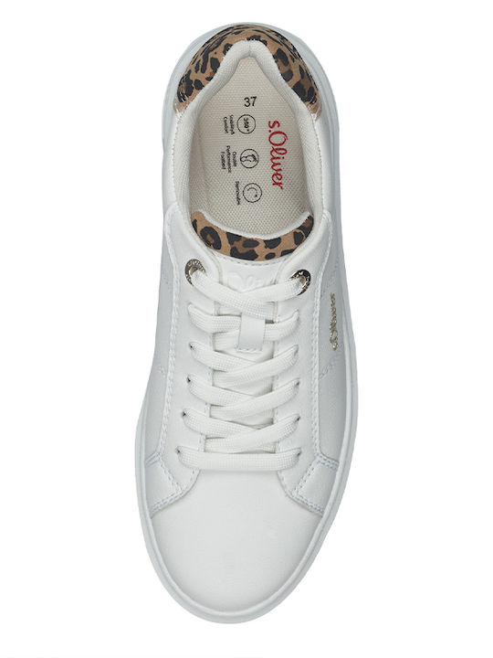 s.Oliver Sneakers White / Leopard