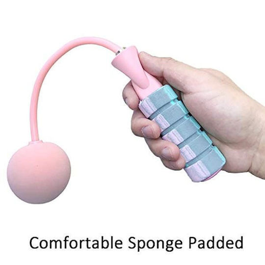 Springseil Fitness mit Gewicht 3m Rosa
