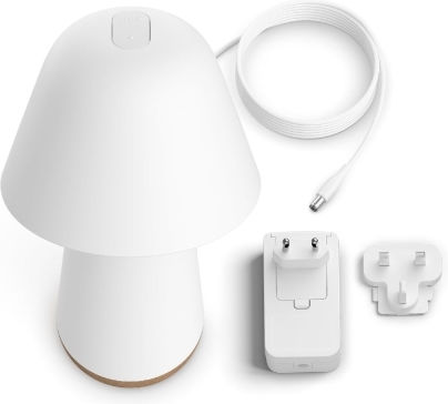 Philips Table Lamp LED with White Shade and Base