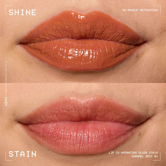 NYX Professional Makeup Lip IV Liquid Lip Stain 01 Caramel Drip 5ml