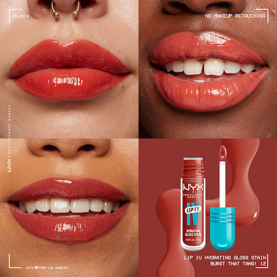 NYX Professional Makeup Lip IV Liquid Lip Stain 12 Burst That Tang! 5ml