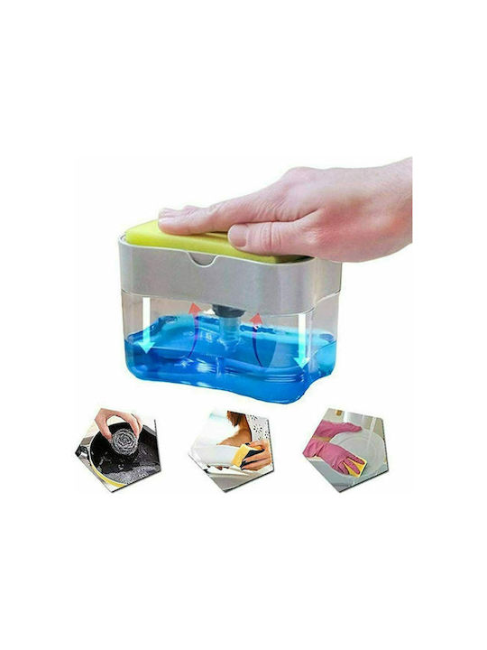 Dispenser Bucătărie Plastic cu Suport pentru Burete