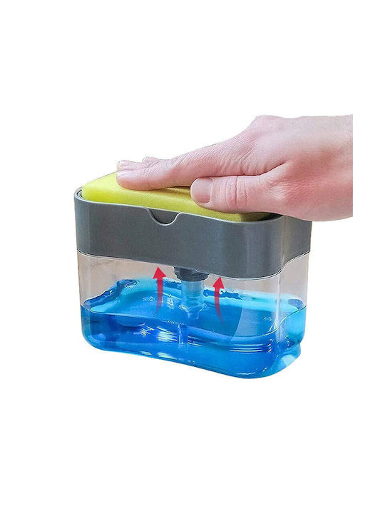 Dispenser Bucătărie Plastic cu Suport pentru Burete