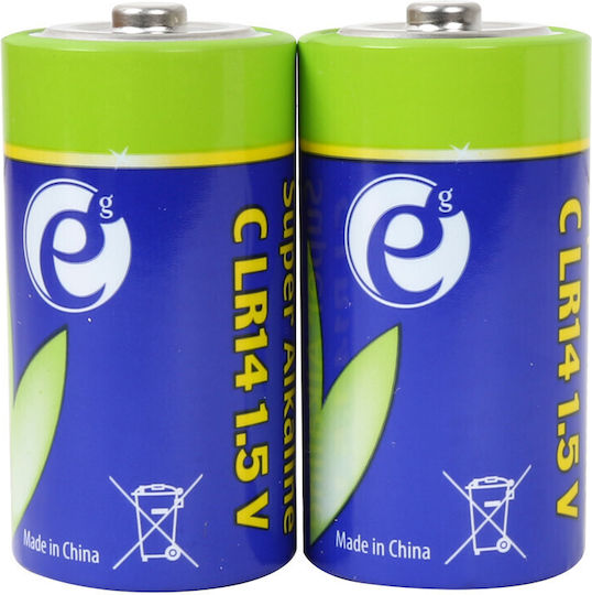 Energenie Super Alkaline Batterien C 1.5V 2Stück