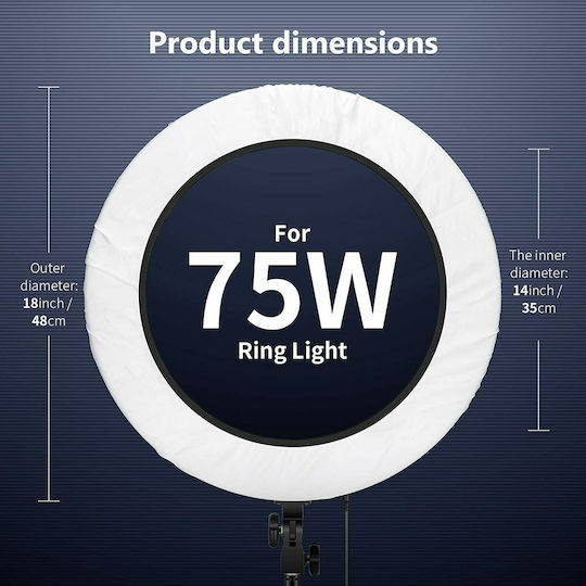 Neewer 46cm 18'' Collapsible Softbox Diffuser Ring Lights 10088244