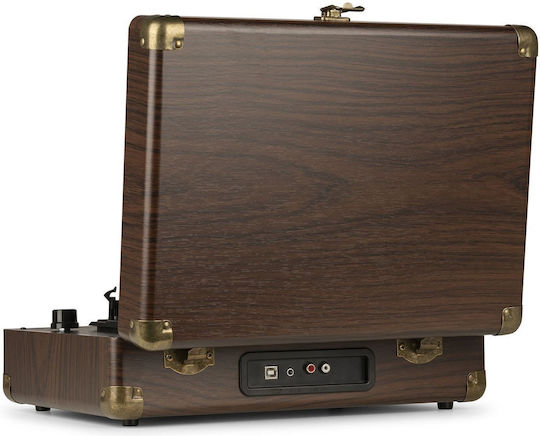 Audizio RP114W 102.045 Грамофон В Куфарче С Предусилвател И Вградени Говорители Кафяв