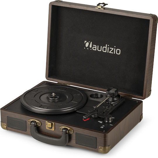 Audizio RP114W 102.045 Грамофон В Куфарче С Предусилвател И Вградени Говорители Кафяв