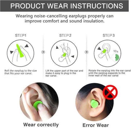 Earplugs 10pcs 5ΟΜΟ51