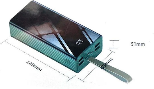 Olesson D281s Power Bank 30000mAh με 4 Θύρες USB-A Κόκκινο