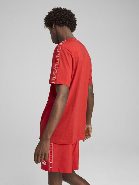 PUMA ESS Tape T-shirt Κόκκινο