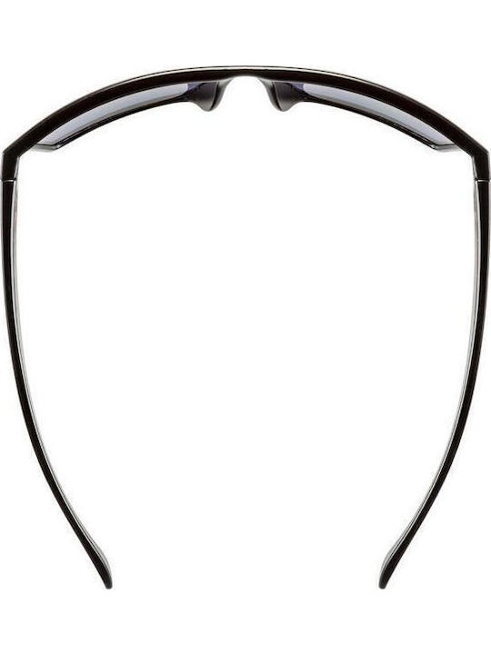 Uvex Unisex Sunglasses with Black Plastic Frame and Multicolour Mirror Lens S5309472213