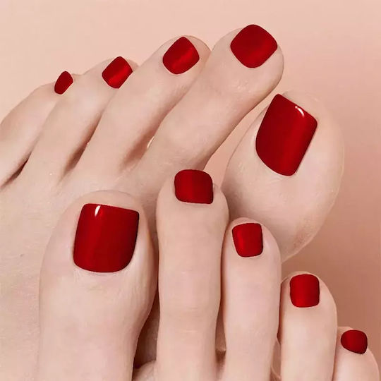 Gel Nail Stickers Toes Ohora P Basic Pedicure Shade Pbs-004 Quantity Pcs 30