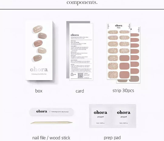 Ohora Gel Nail Stickers N Carmel Shade Nd-315 Quantity 1