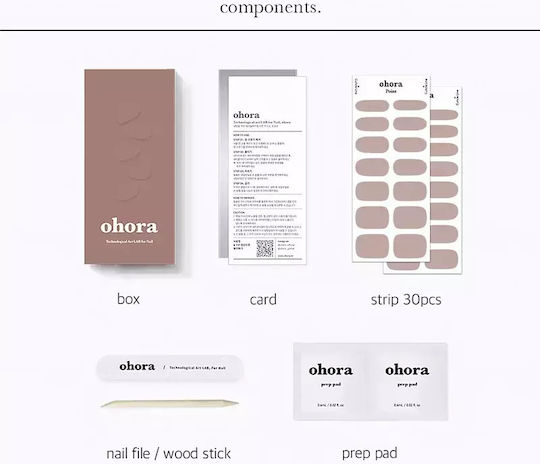 Autocolante pentru unghii gel Ohora N Cream Beige Shade Nb-075 Cantitate 1