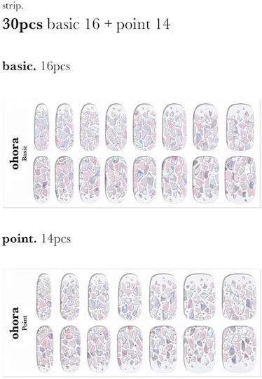 Ohora Gel-Nagelsticker N Petal Rain Shade Nd-351 Menge Stk 1