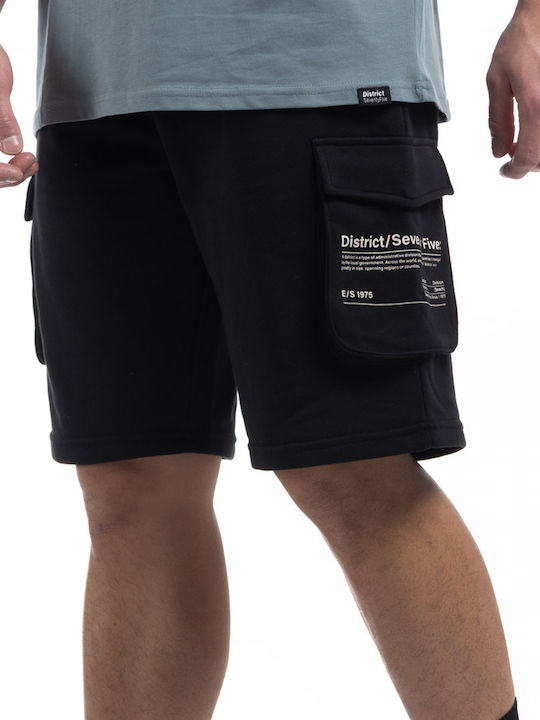 District75 Men's Shorts Cargo BLACK