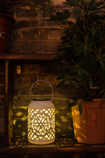 Lustră Decorativă Lampion Alb