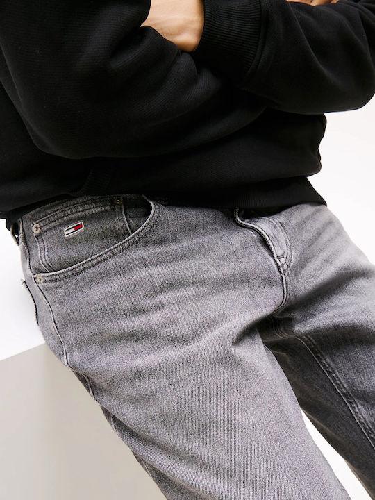 Scanton Faded Men's Jeans Pants with Slim Fit Grey Denim