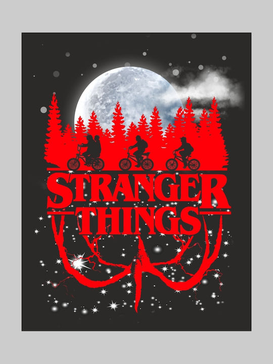 TKT Upside Down T-shirt Stranger Things Black