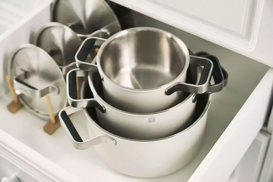 Zwilling J.A. Henckels Pure Комплект Съдове За Готвене От Неръждаема Стомана Бежов С Керамично Вътрешно Покритие 5 Части