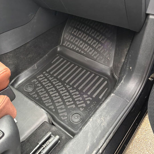 Πατάκια Σκαφάκια 3d Λάστιχο Tpe Skoda Kodiaq 2024 Rizline 4 Τεμάχια Μαύρα