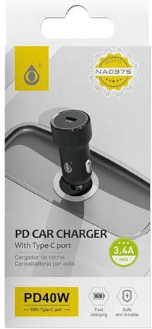 Moveteck Moveteck Autoladegerät 40W Mit Einer USB-C Anschluss Schwarz