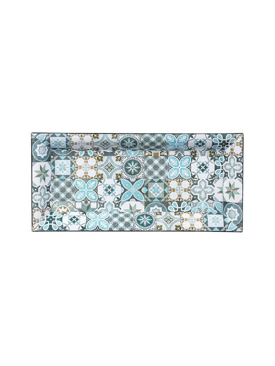 Platou Decorativ Dreptunghiulară Plastic Albastru 1buc 36x17x2.5buc