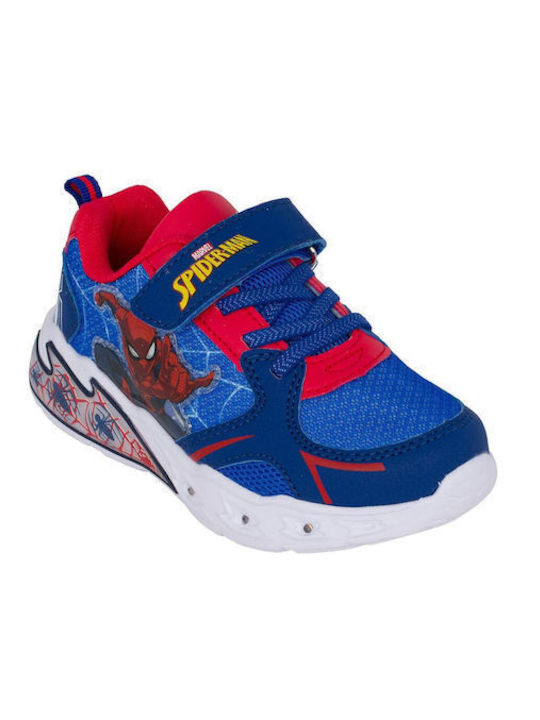 Marvel Kids Sneakers with Scratch & Lights Blue