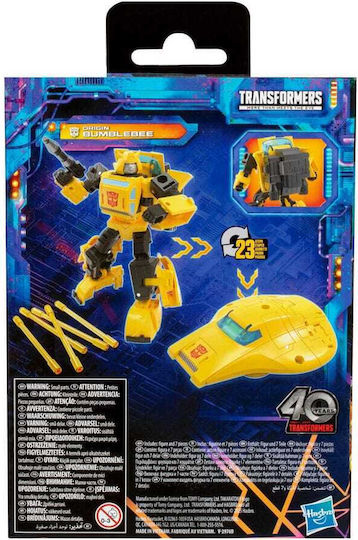 Φιγούρα Δράσης Transformers: Generations Legacy United Deluxe Class - Origin Bumblebee Transformers 14εκ.