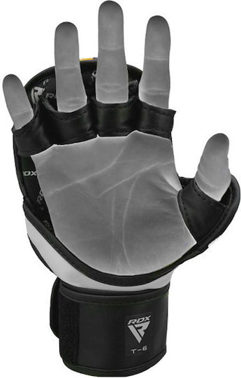 RDX Grappling MMA Handschuhe Leder Gelb