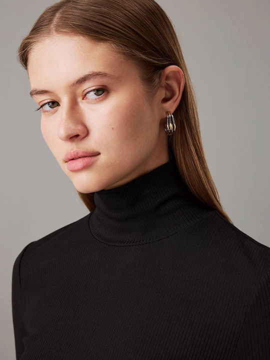 Calvin Klein Wavy Ohrringe aus Stahl Vergoldet