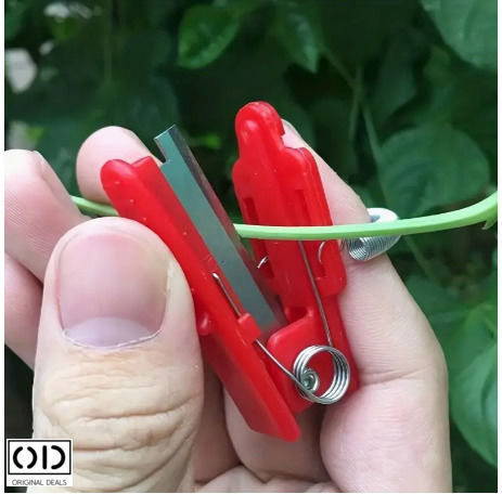 Foarfeci Mini de Grădină pentru Degete Compatibile cu Vița de Vie Fructe Lăstari de Legume Dimensiune 5 X 1.3 Cm Roșu Oferte Originale
