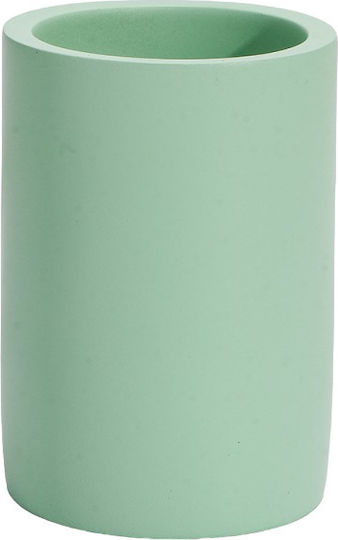 Inter Ceramic Mint Bath Bowl Icca 55658 Lg Freestanding Polyresin 10.1x7cm Matte Mint