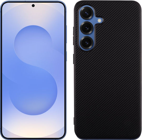 Volte-Tel Carbon Lift Back Cover Silicon Negru (Galaxy S25)