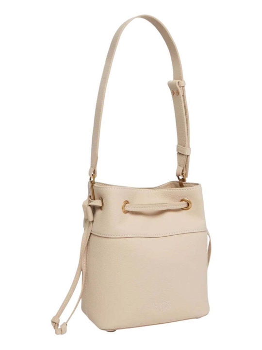 Pinko Leather Women's Bag Shoulder Beige