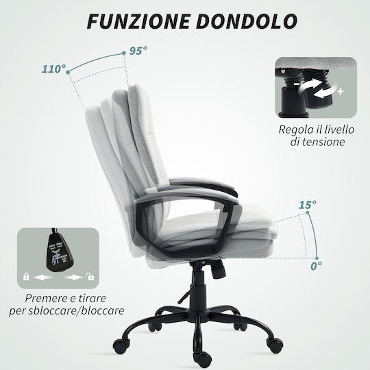 HomCom Office Chair Grey