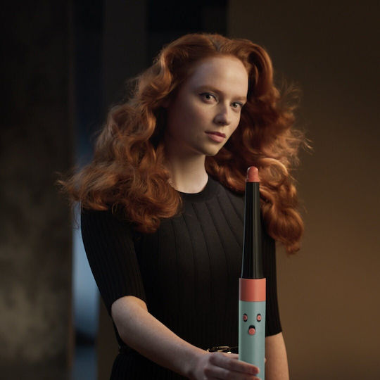 Dyson HS08 Airwrap i.d Straight + Wavy Electric Hair Brush with Air for Hair Straightening and Curls 1300W Patina/Topaz