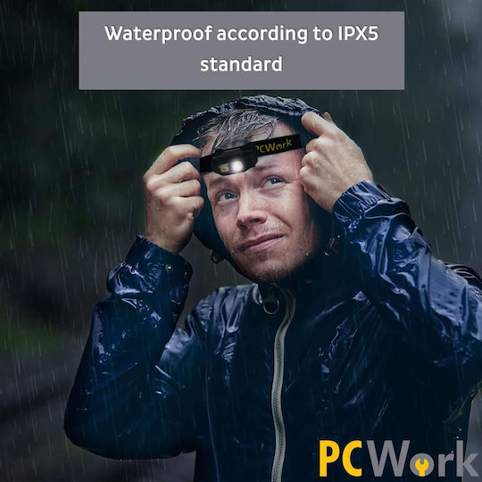 Pcwork Презареждащ се Челник LED IPX5 с Максимална Яркост 200лм