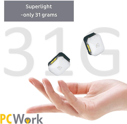 Pcwork Rechargeable Headlamp LED IPX4 with Maximum Brightness 200lm 10pcs Yellow
