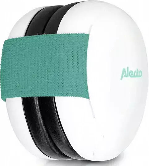 Alecto Baby Детски Слушалки в Бял Цвят 2 Бройки