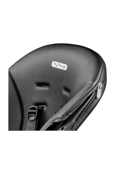 Peg Perego Living Αναδιπλούμενο Καρεκλάκι Φαγητού 2 in 1 με Ρυθμιζόμενο Ύψος True Black